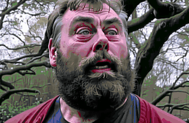 Brian Blessed Wins The Race